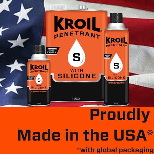 Kroil Penetrating Oil with Silicone (Aerosol Spray-16.5oz Can-Single) | Penetrant for Rusted Bolts, Metal | Lubricant for Hinges, Chains, Moving Parts (SK162) - Image 3