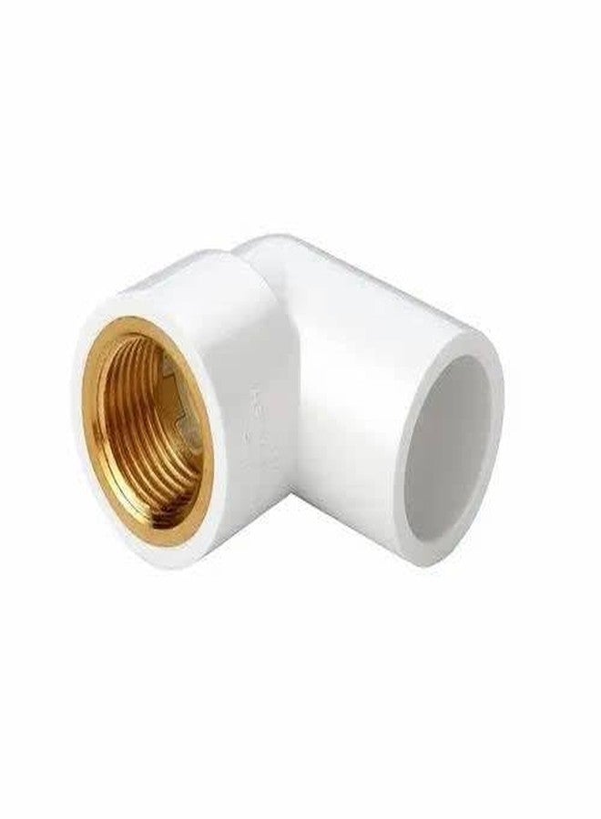 SANITARY WARE 1" Inch (25mm) UPVC Brass Elbow 90 Degree Pipe Fitting (White), pack of 2 piece - Image 2