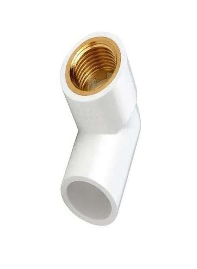 SANITARY WARE 1" Inch (25mm) UPVC Brass Elbow 90 Degree Pipe Fitting (White), pack of 2 piece - Image 3