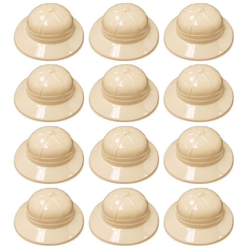 Super Z Outlet Safari Party Hats Plastic Jungle Theme Animals Explorer Pith Halloween Costume Toy for Kids (24) - Image 1