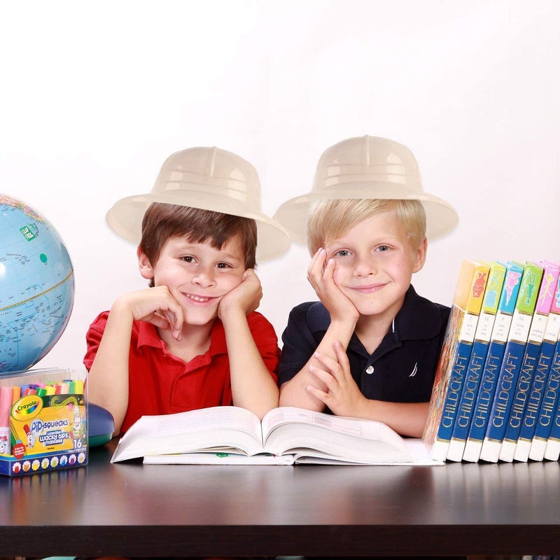 Super Z Outlet Safari Party Hats Plastic Jungle Theme Animals Explorer Pith Halloween Costume Toy for Kids (24) - Image 4