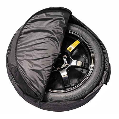 StanceMagic عجلة احتياطية كاملة وإطار StanceMagic متوافقة مع تسلا موديل 3 أداء 2017+ مع عجلات 20" - تشمل إطار 18x4، إطار 135/80R18، رافعة مقصية، مفتاح إطار، مفاتيح، حقيبة حمل - Image 5