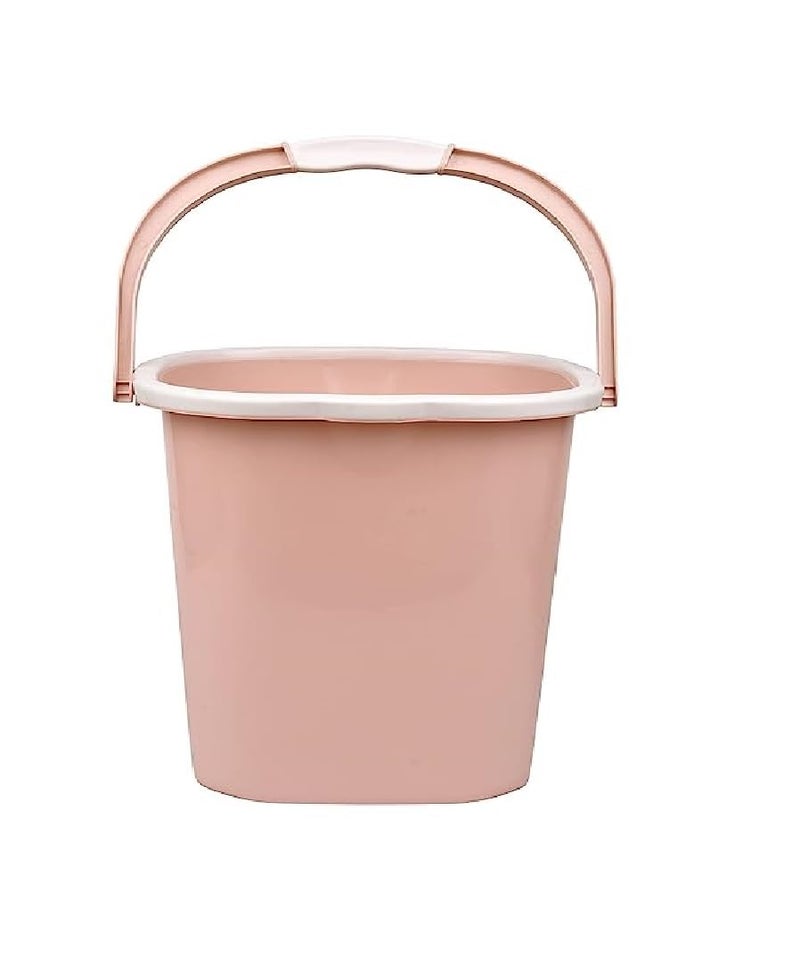 AIR O MATIC AIR O MATIC Plastic Double Moulded Unbreakable Square Bucket 25L Pink 