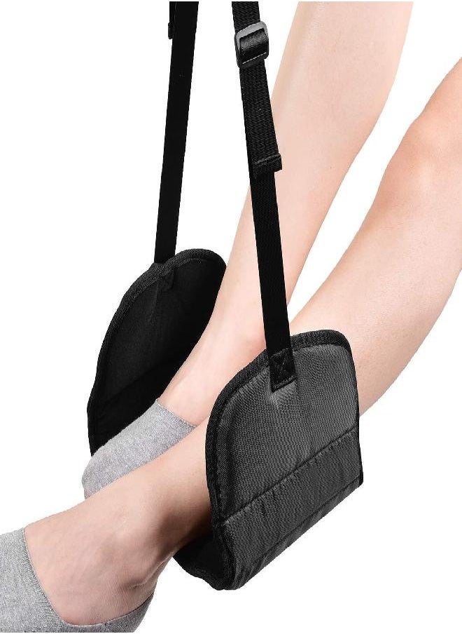 BESKAR - Airplane Footrest - Travel Foot Rest (Thickened Memory Foam), Airplane Travel Accessories, No Clashing Foot Hammock & Portable Plane Leg Rest, Provides Relaxation and Comfortable for Long Flight - Image 1