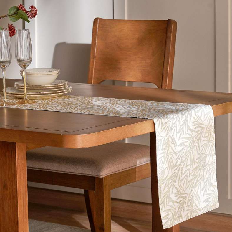 Pan Home Kristal Jacquard Table Runner 33x180cm - Gold