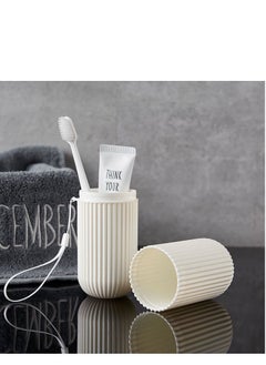 Arabest 4 Pieces Toothbrush Case Storage Box - Travel Non-slip Toothbrush Box With Rope  - Image 2
