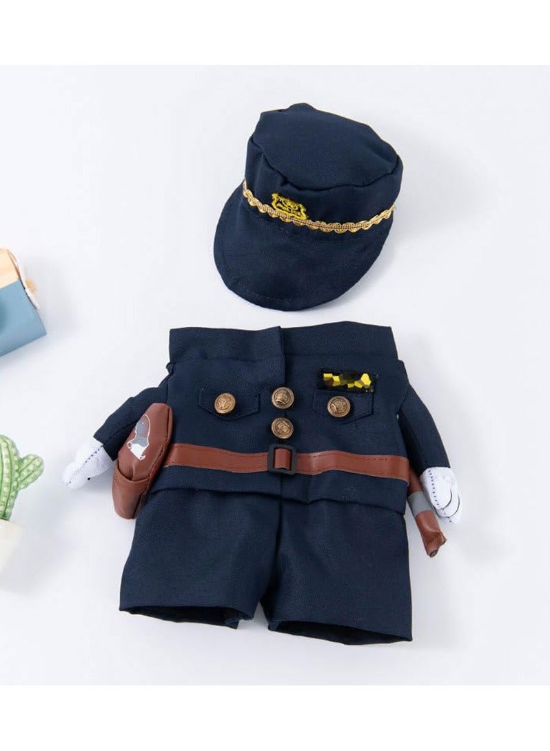 Cat and Dog Police Costume Small Pet Cat Role Play Costume Cute Prop Costume Holiday Party Accessories  - Image 3