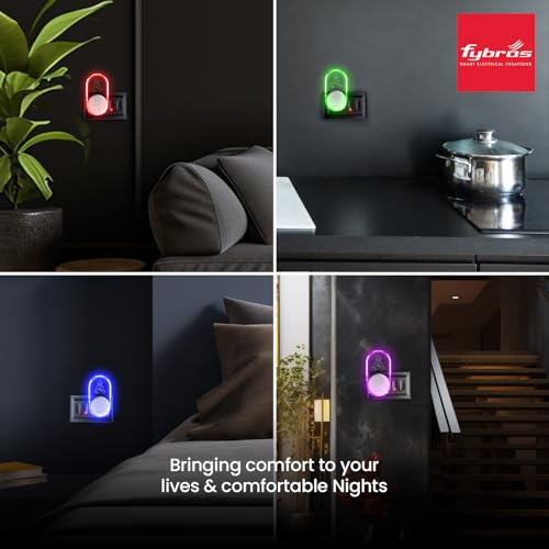 FYBROS LED Night Lamp | 0.5W | 5 Light Color Changing | Shine Night Lamp with Jesus Christ | 2-Pin Plug | Pack of 1 | Ideal for Bedroom, Temple & Home Decor - Image 5