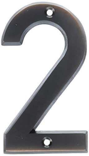 HyKo 4 High Premium Metal House Number Modern Raised Numbers for Exterior House Durable Convenient Marking for Home Address with Included Mounting Hardware for Simple Installation