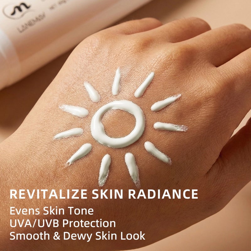 LANEMAY Rice Probiotic Protective Cream 60g SPF50+ PA++++ Gentle Skin Protective Cream - Image 3