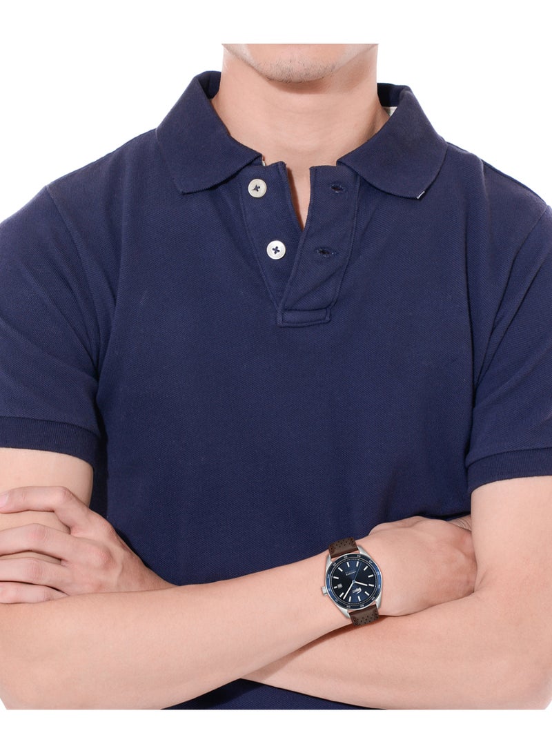 LACOSTE Round Analog Men'S Blue Case Watch - 2011377 - Image 4