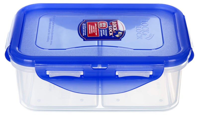 LOCK & LOCK LocknLock Rectangular Short Food Storage Container 460ml - Airtight Leak Proof - BPA Free, Microwave & Dishwasher Safe - Image 1