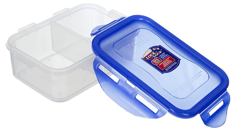 LOCK & LOCK LocknLock Rectangular Short Food Storage Container 460ml - Airtight Leak Proof - BPA Free, Microwave & Dishwasher Safe - Image 2