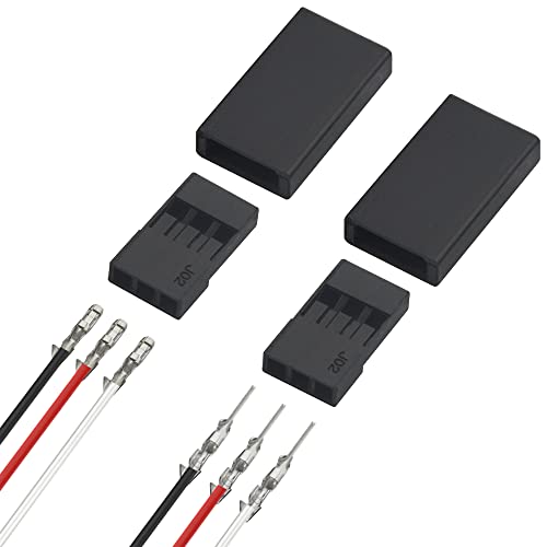 WMYCONGCONG 900 PCS Universal Servo Cable Wire Connector Male Female Crimping Pin Kit Compatible with JR Hitec Servo Connector - Image 3