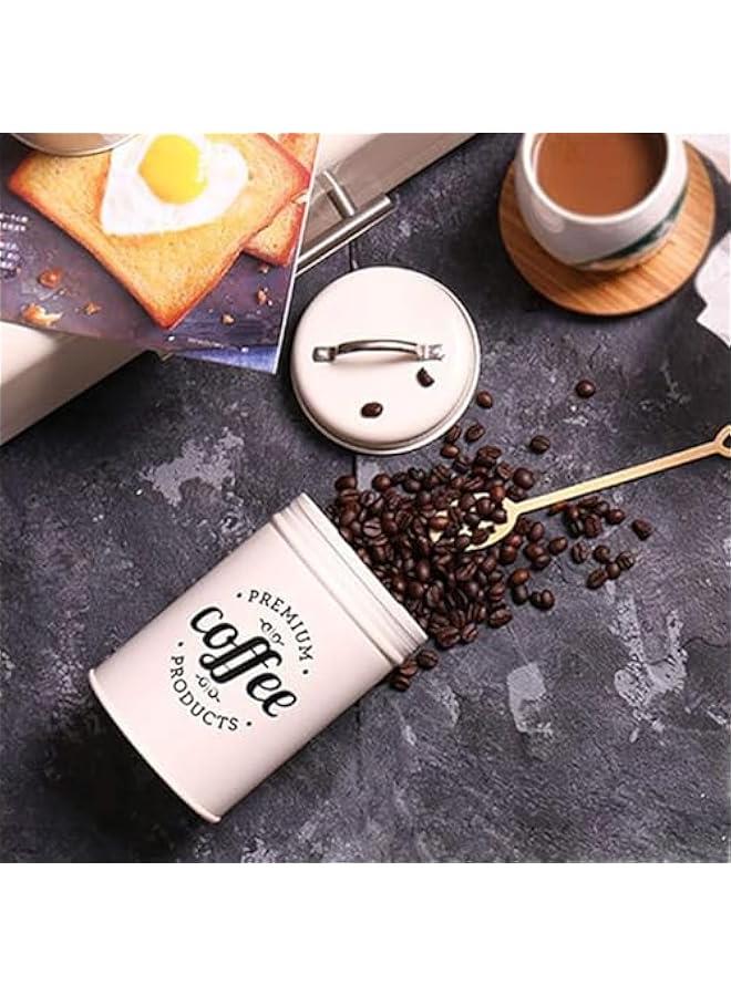 HOOKOR Set of 3 Airtight Kitchen Canister Decorations with Lids, Coffee, Tea, Sugar Metal Containers, Decorative Nesting Kitchen Canister Jars, Food Storage (Black) - Image 5