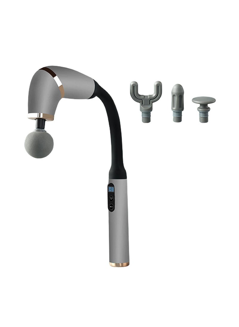 Deep Tissue Body  Powerful Fascial Gun Hammer U-Shaped Massage Gun With Extended Handle For Relaxation And Tightened Muscles With LED display Screen And Start Button - Image 3