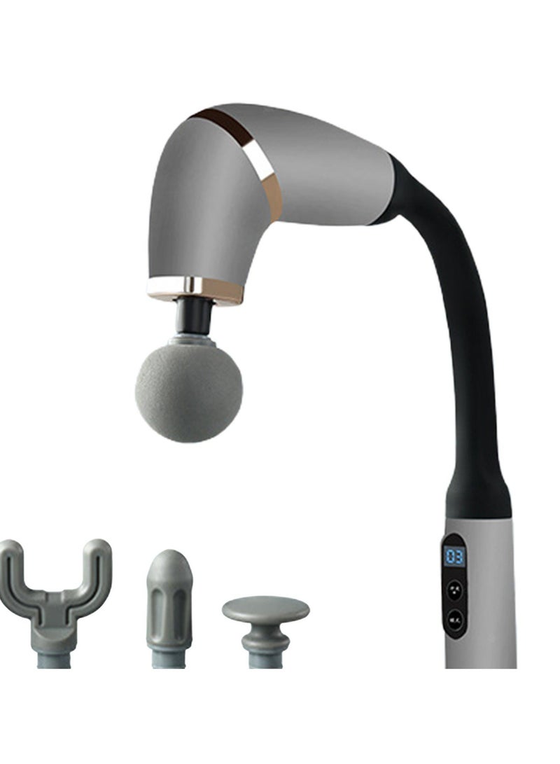 Deep Tissue Body  Powerful Fascial Gun Hammer U-Shaped Massage Gun With Extended Handle For Relaxation And Tightened Muscles With LED display Screen And Start Button - Image 1