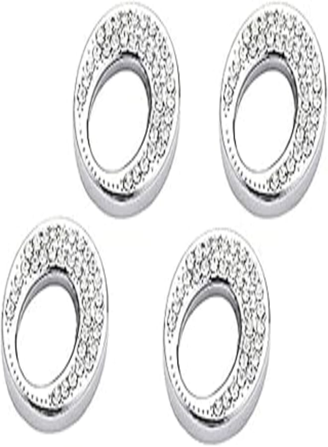 Door Lock Accessory Compatible with 2016 2019 Mercedes GLA - 4 Pieces (Silver)