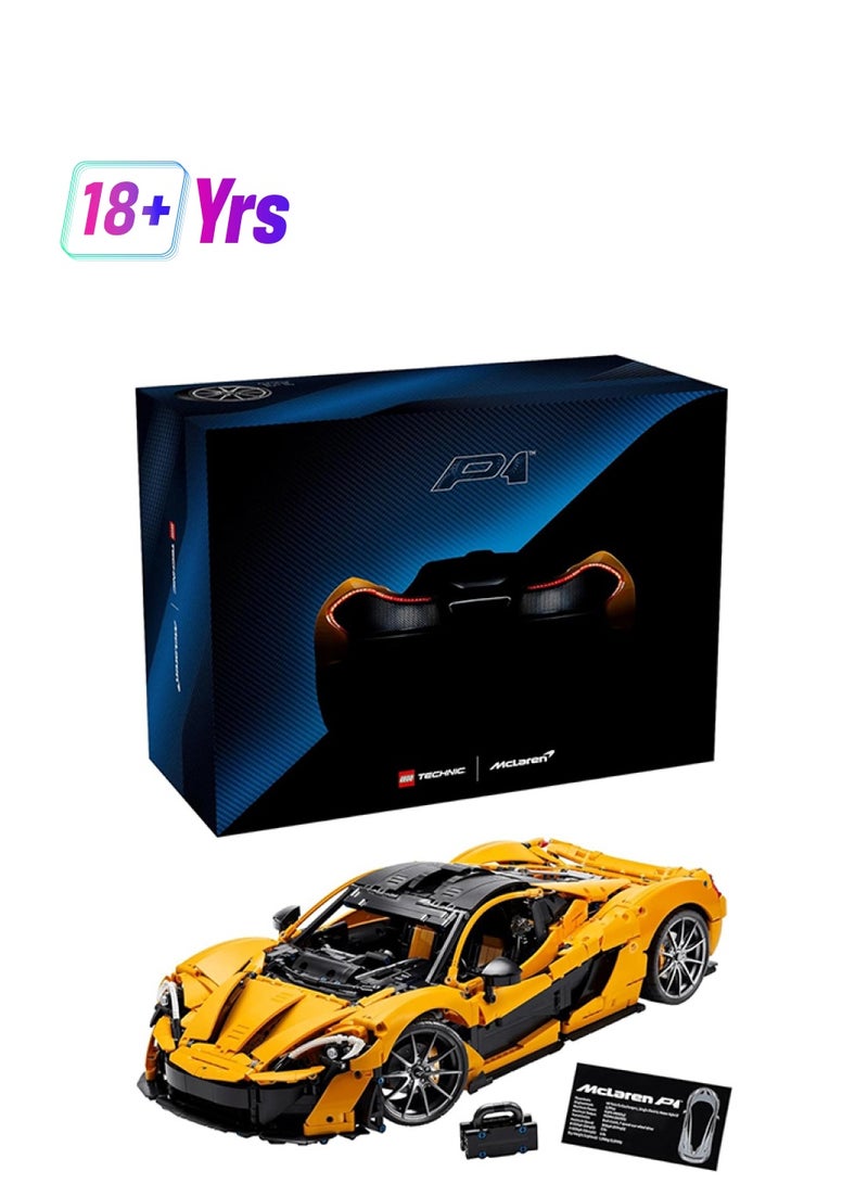 LEGO LEGO Technic McLaren P1 Hypercar Building Set, Scale Model Car Kit for Adults to Build, Collectible Vehicle with V8 Piston Engine and 7-Speed Gearbox, Gift for Men, Women, Him or Her 42172  - Image 1