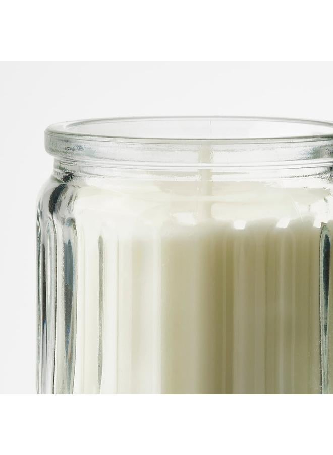 erorex Scented candle in glass, Vanilla/light beige, 12 hr - Image 4