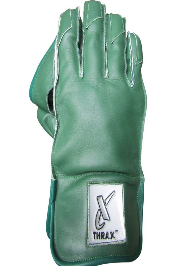THRAX Saga Full Leather Cricket Wicket Keeping Gloves - Image 3