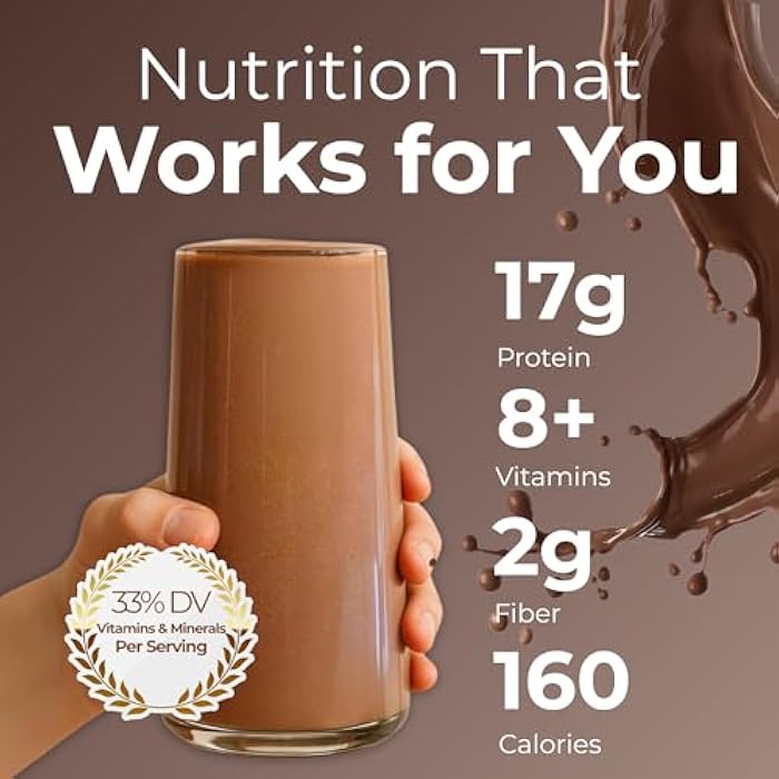 HMR 3-Pack HMR 800 Shake Meal Replacement Mix | Chocolate Shake Powder to Support Healthy Weight Loss | 17g of Protein | Easy to Make | Low Calorie Food | 21 Total Servings - Image 2