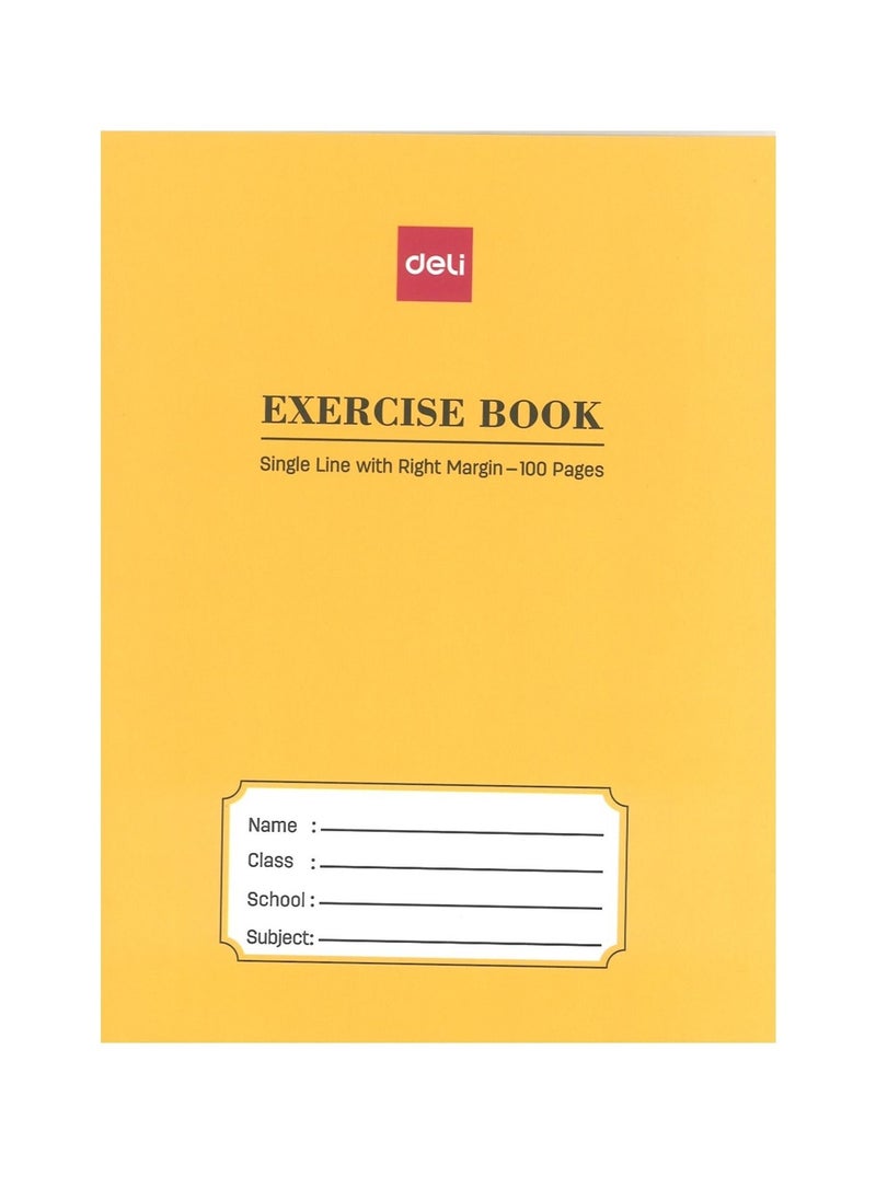 Deli 6-Piece Single Line With Right Margin Notebook 100 Pages  - Image 2