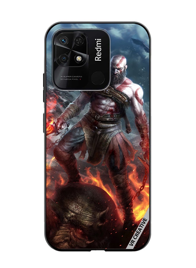 VR CREATIVE Protective Case Cover For Xiaomi Redmi 10C Kratos God Of War Game Design Multicolour - Image 1
