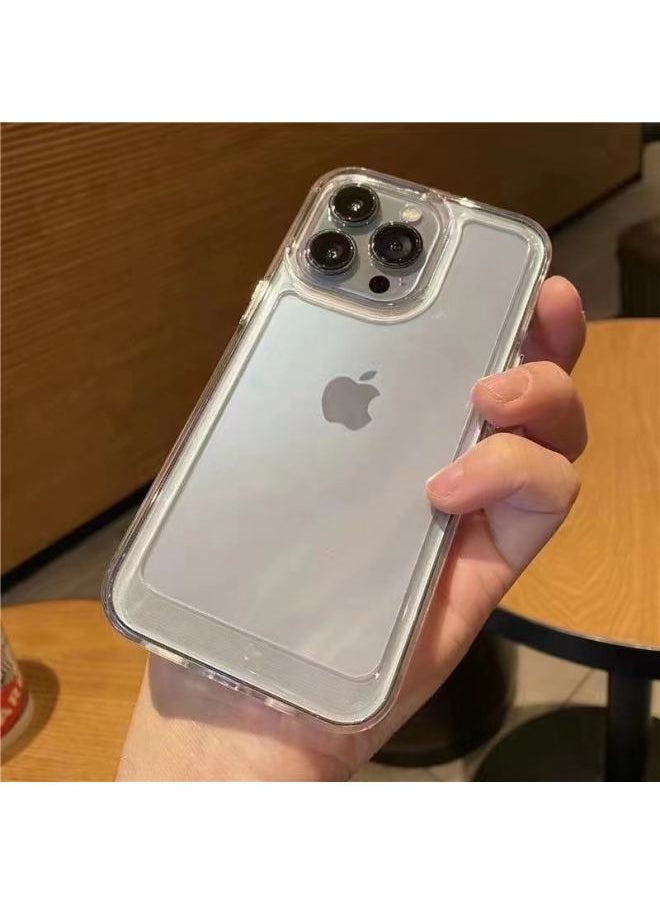 Space Shell IPhone16promax Transparent 15 For Apple 14 Phone Case 13Pro Protective Case 12-Color:Fine Hole Space Shell  Soft Shell★Full Lens Package-Applicable Model:Apple 11Pro Max