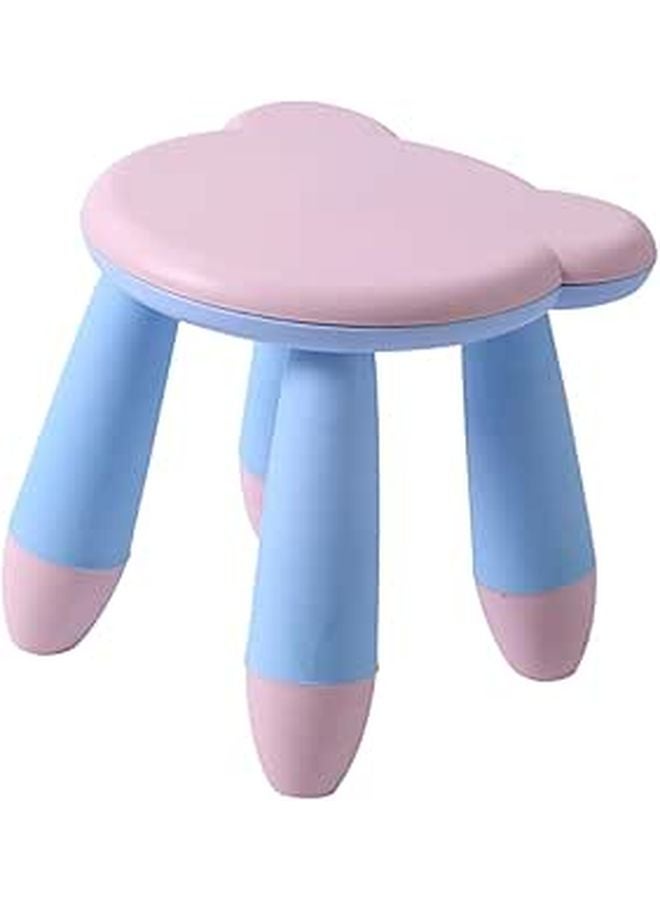 Pink Cartoon Bear Step Stool Anti Skid Plastic Footstool For Home Use - Image 1
