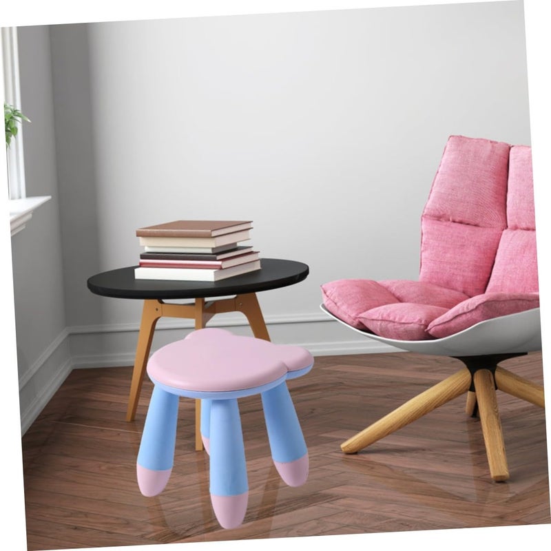 Pink Cartoon Bear Step Stool Anti Skid Plastic Footstool For Home Use - Image 3
