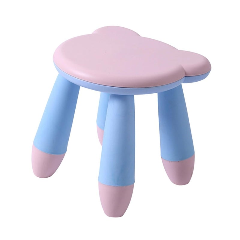 Pink Cartoon Bear Step Stool Anti Skid Plastic Footstool For Home Use - Image 2