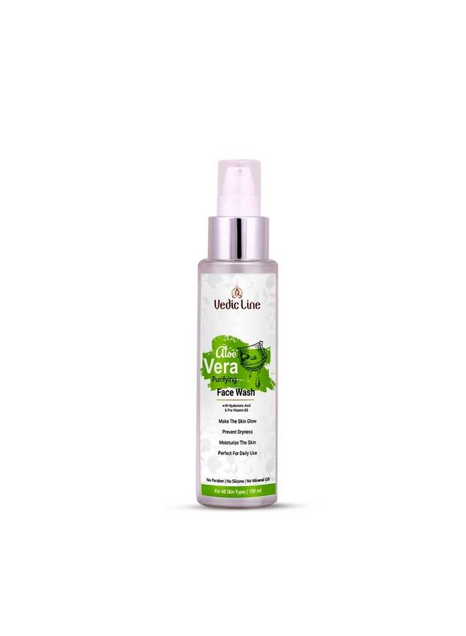 Vedicline Aloe Vera Purifying Face Wash Reduce Dryness Patchiness & Oiliness With Niacinamide Aloe Vera For Natural Radiance100Ml - Image 2