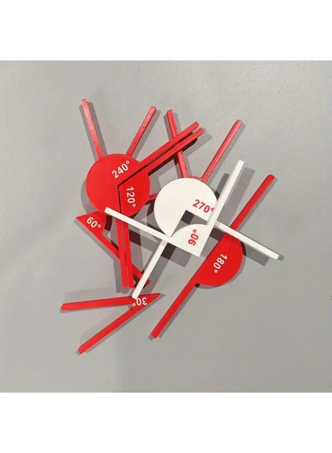 Multi Angle 9 Piece Set Mathematical Geometry Teaching Aid Learning Tool - Image 3