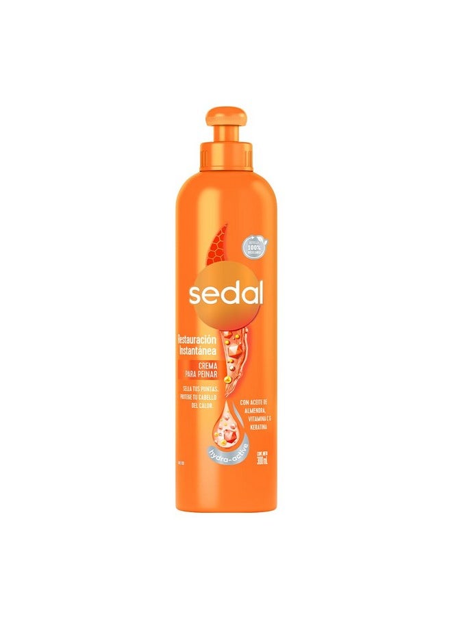 Sedal Sedal S.O.S. Reconstruccion Estructural Con Bio Keratina Crema Para Peinar (Styling Hair Cream Structural Reconstruction) 300 ml  - Image 1