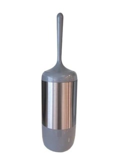 Primanova Premium acrylic bathroom toilet brush and holder, toilet brush with stainless steel long handle 20 x 15 x 10 cm grey 