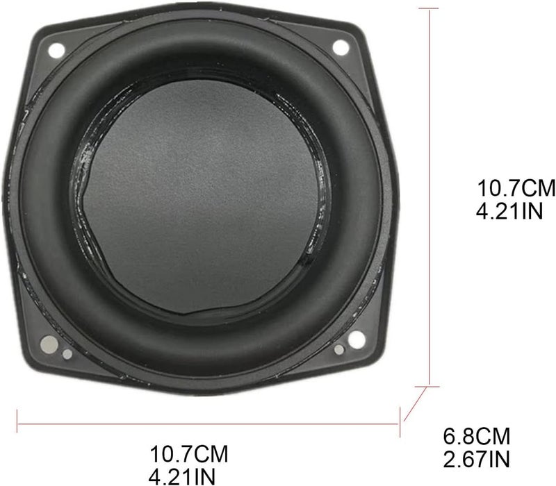 مناسب للاستخدام الداخلي والخارجي 4 بوصة وحدة مضخم صوت فرعي HiFi 4/8 أوم 40 واط حوض من الألياف الزجاجية المنسوجة مضخم صوت كبير قطعة واحدة بسيط لكل منتج - Image 3