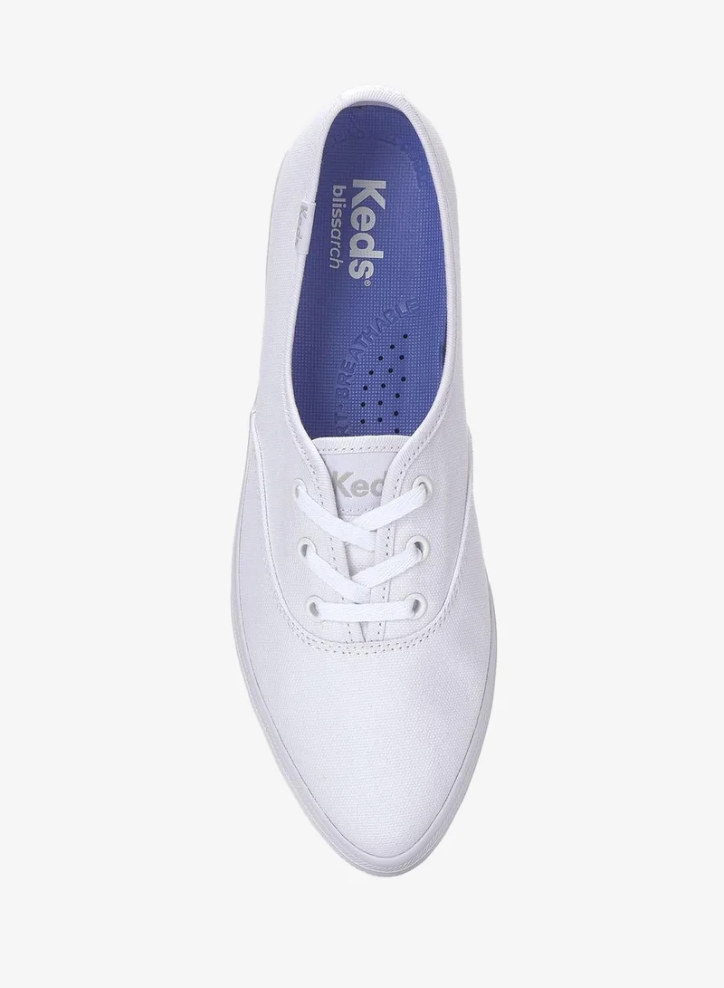Keds Keds White Keds Women's Champion Point Low Canvas Casual Sneaker White for Women | Best Price UAE