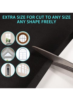 YIM-VIBEHAUS Portable Blackout Curtains, DIY Blackout Blinds with Cutter Knife, No Drill, 100% Black Out Curtain, Blackout Shades for Bedroom, Travel, Baby Nursery, Office (145*200cm)  - Image 5