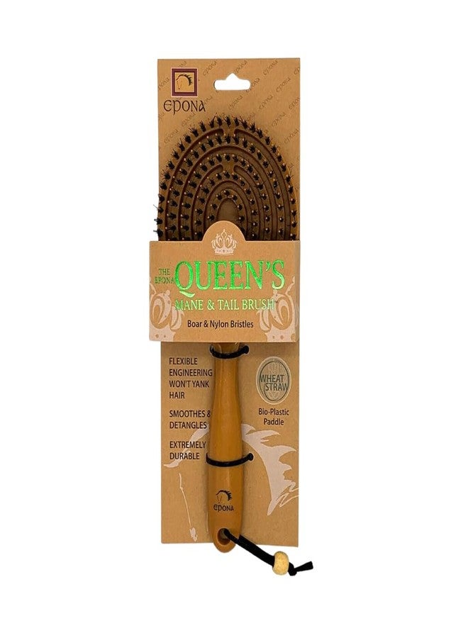 Epona Tigers Tongue Horse Groomer & The Queens Brush Set - Grooming Scrubber Sponge & Hair Brush for Removing Dirt & Dander on Horse's Mane & Tail - For Equestrians and Horse Owners, with E-Book - Image 2