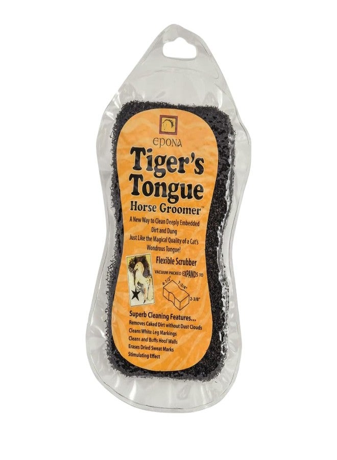Epona Tigers Tongue Horse Groomer & The Queens Brush Set - Grooming Scrubber Sponge & Hair Brush for Removing Dirt & Dander on Horse's Mane & Tail - For Equestrians and Horse Owners, with E-Book - Image 3