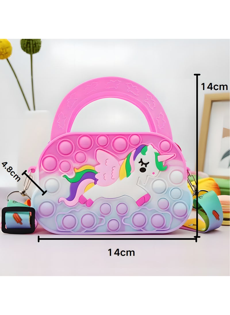 LIXADA Children's Cute Pony Silicone Crossbody Bag, Fashion Casual Handbag For Girls, Ideal Choice For Gifts Aged 3+ (No Straps And Accessories)  - Image 3
