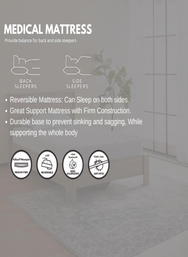 Emirates Living Medical Mattress Single W90 × L190 × H14 cm – Spine-Support Foam - Image 4