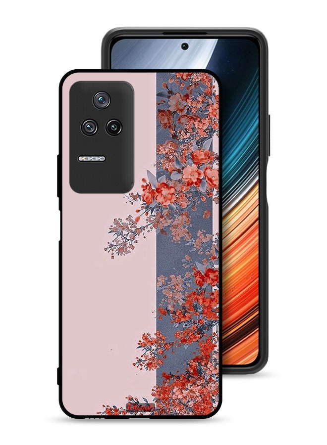 Tolwak Xiaomi Redmi K40S Protective Case Cover Tree Leaves And Flowers Art - Image 1