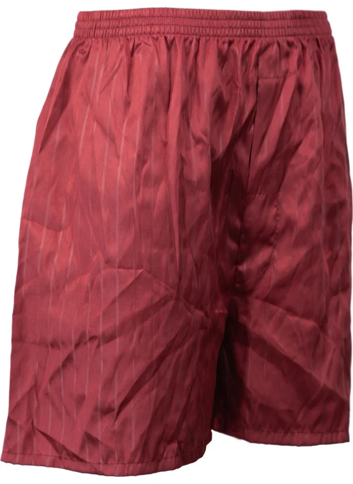 Oppland Men's Satin Fabric Shorts Solid Color Elastic Waist No Pocket Lightweight Fabric