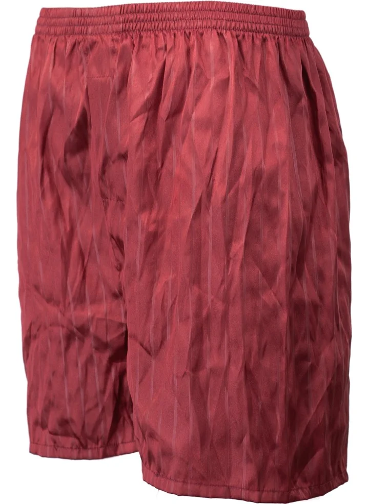 Oppland Men's Satin Fabric Shorts Solid Color Elastic Waist No Pocket Lightweight Fabric