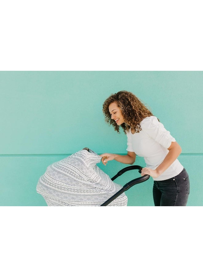 Copper Pearl Baby Car Seat Cover Canopy and Nursing Cover Multi-Use Stretchy 5 in 1 Gift - Image 5