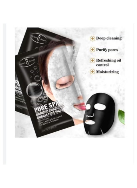 Pore Spa Bamboo Charcoal Bubble Face Mask Bamboo Charcoal 25ml