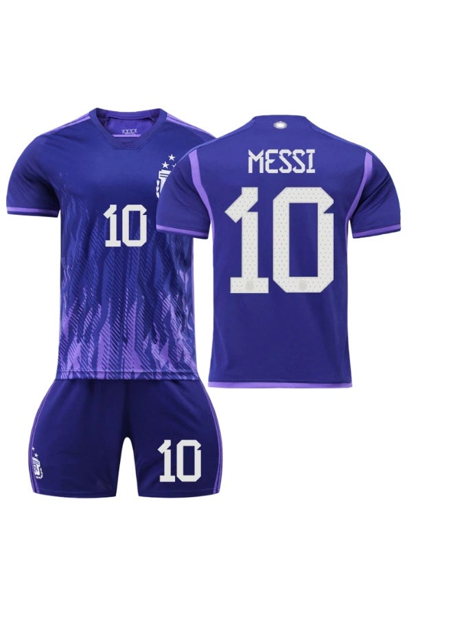 ميسي 2022-2023 الموسم #10 ميسي لكرة القدم جيرسي السراويل دعوى حجم الأطفال وحجم الكبار ، هدية للجماهير والأصدقاء - Image 1
