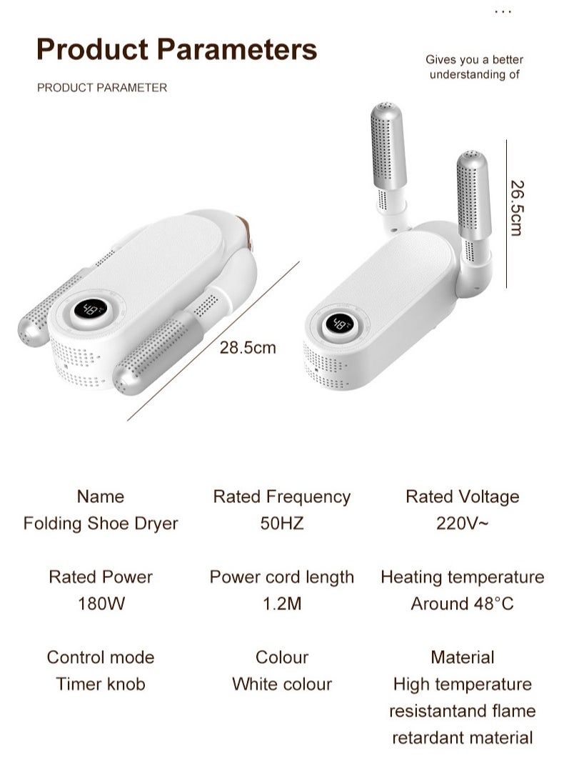 Intelligent Constant Temperature Shoe Dryer Heater Deodorizing And Dehumidifying Device High Quality Foldable Multifunctional Shoe Dryer